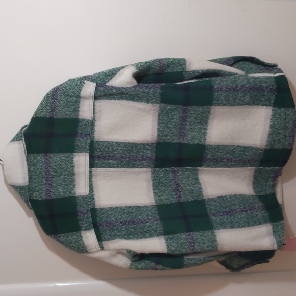 Avec Les Filles Shacket flannel shirt jacket - Picture 4 of 9